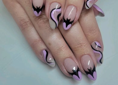 Elegant nail art design at Cindy's Nails, Denver, Colorado, US showcasing creative and stylish manicure.