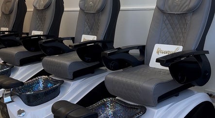 Luxurious spa chairs at Cindy's Nails in Denver, Colorado, US, offering ultimate comfort and relaxation.