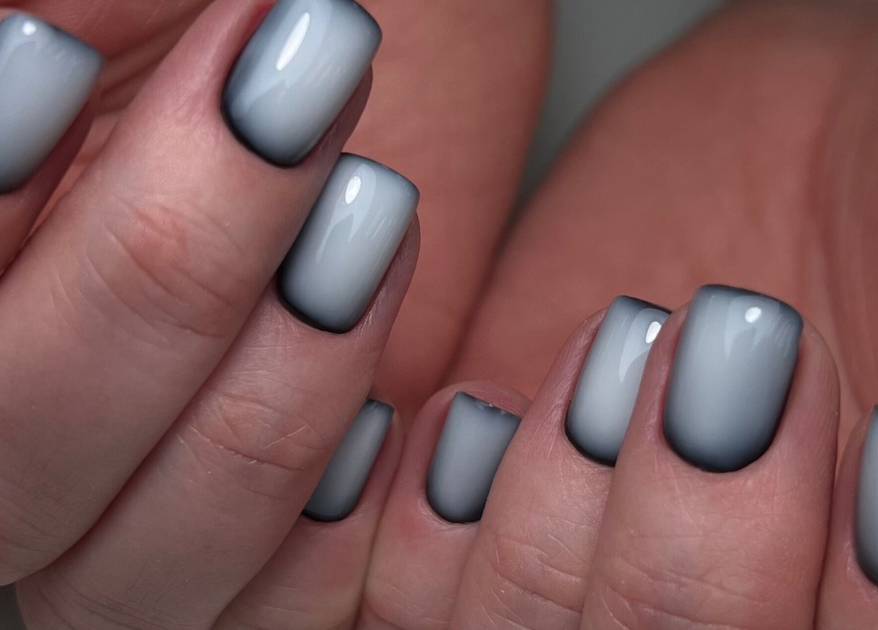 Stylish ombre nails at Cindy's Nails, Denver, Colorado, US, showcasing detailed nail artistry.