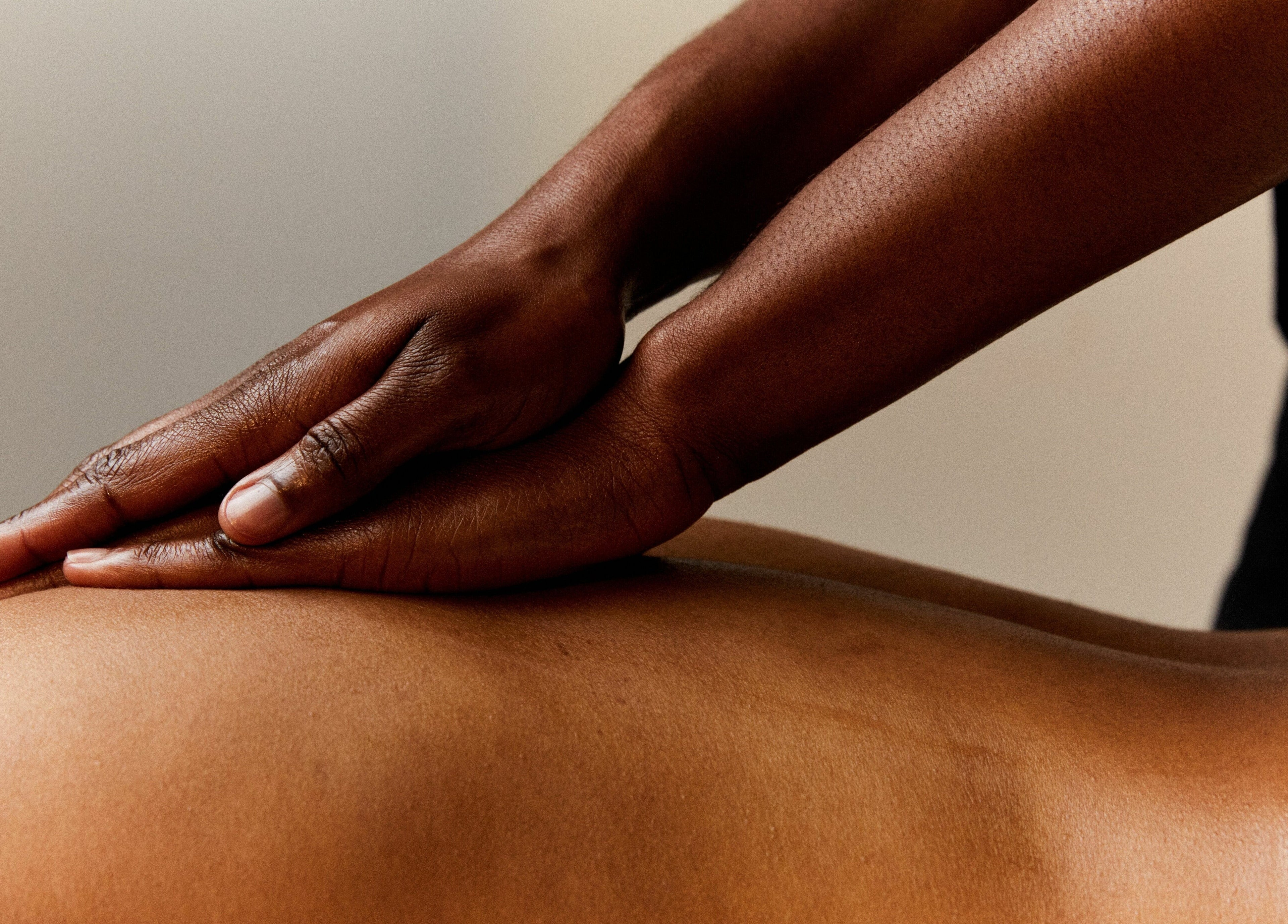 Relaxing massage session at Bodied, London, England, GB, emphasizing a soothing spa experience.