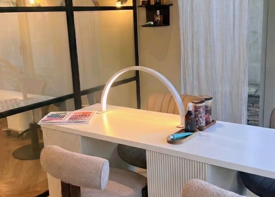 Stylish nail station at Moonlight Nails By Meg At Elkstone, Elkstone, England, GB offers a contemporary beauty experience.