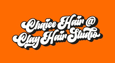Chaice Hair logo in bold script on vibrant background, Birmingham, England, GB.