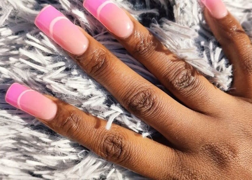 Elegant pink nail art from HD Beauty Parlor, Cape Town, Western Cape, ZA. Perfect for a chic style statement.