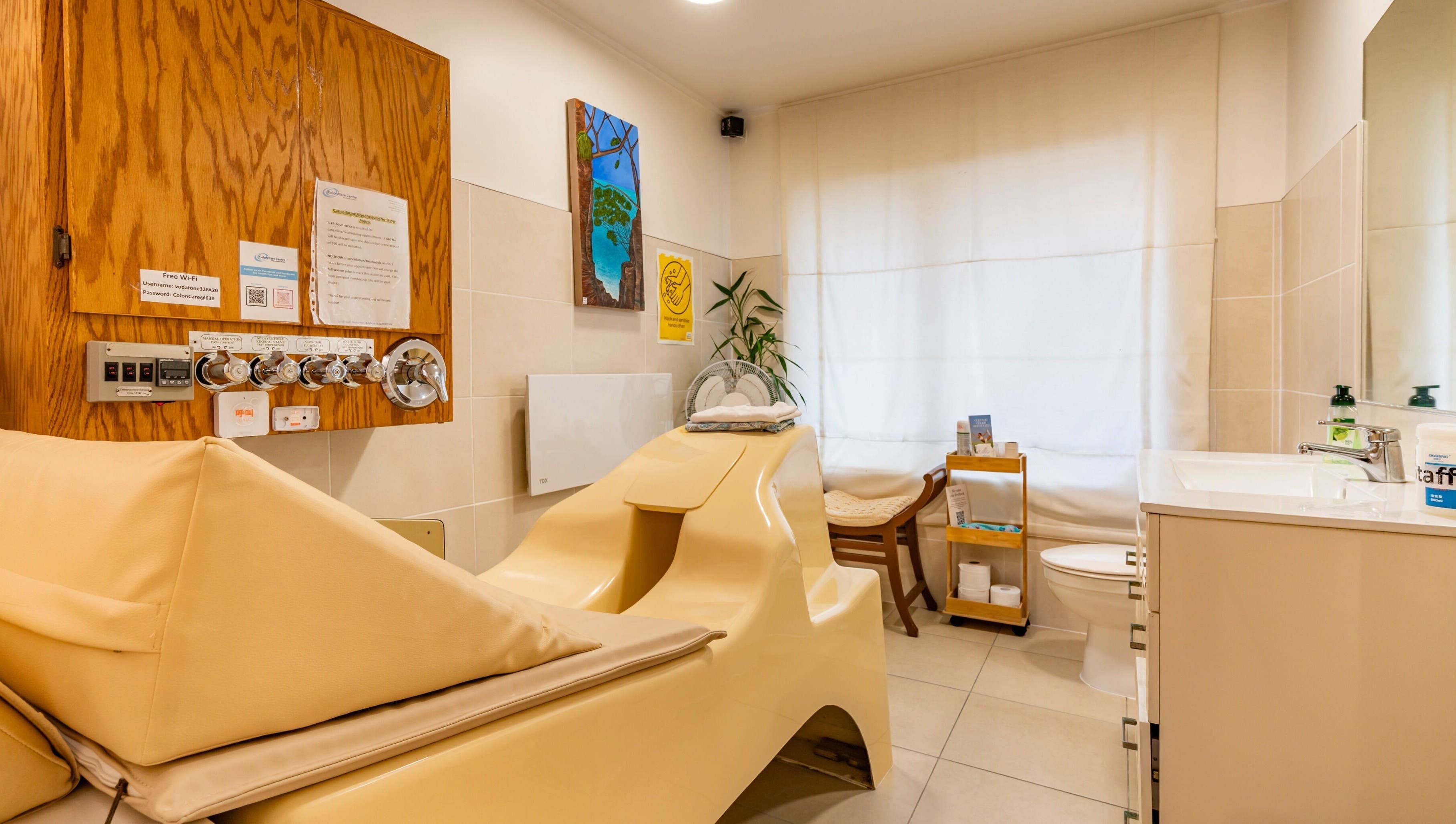 Colon Care Centre therapy room with modern facilities in Auckland, Auckland, NZ.