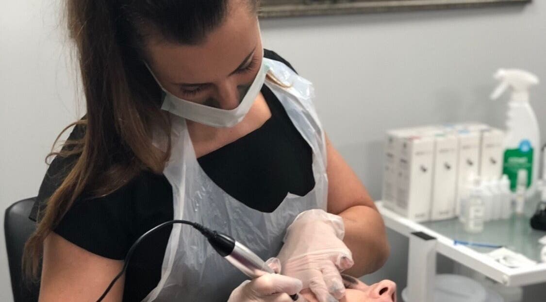 Skilled professional providing treatment at Unique Beauty and Aesthetics in Chorley, England, GB.