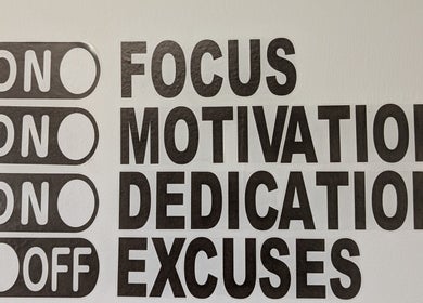 Motivational switches on wall at YourPT @ BestU Body Lab, Melbourne, Victoria, AU.