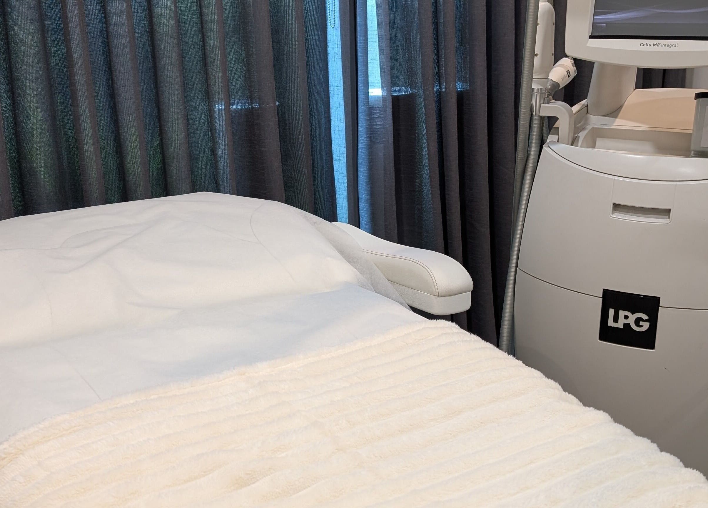 Cozy treatment room with LPG machine at Melbourne Endermologie - Preston, Melbourne, Victoria, AU.