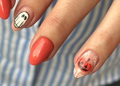 Creative Halloween nail art design at Elizabeth Joel Nail Artistry, Cape Town, Western Cape, ZA.