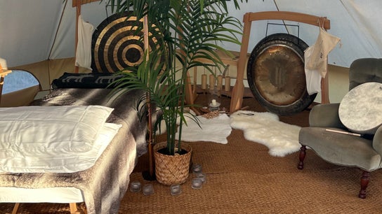 Reiki and sound healing setup at Mobile Appointments - Massage, Reiki & Sound Healing - Home Visits in Gloucester, England, GB.