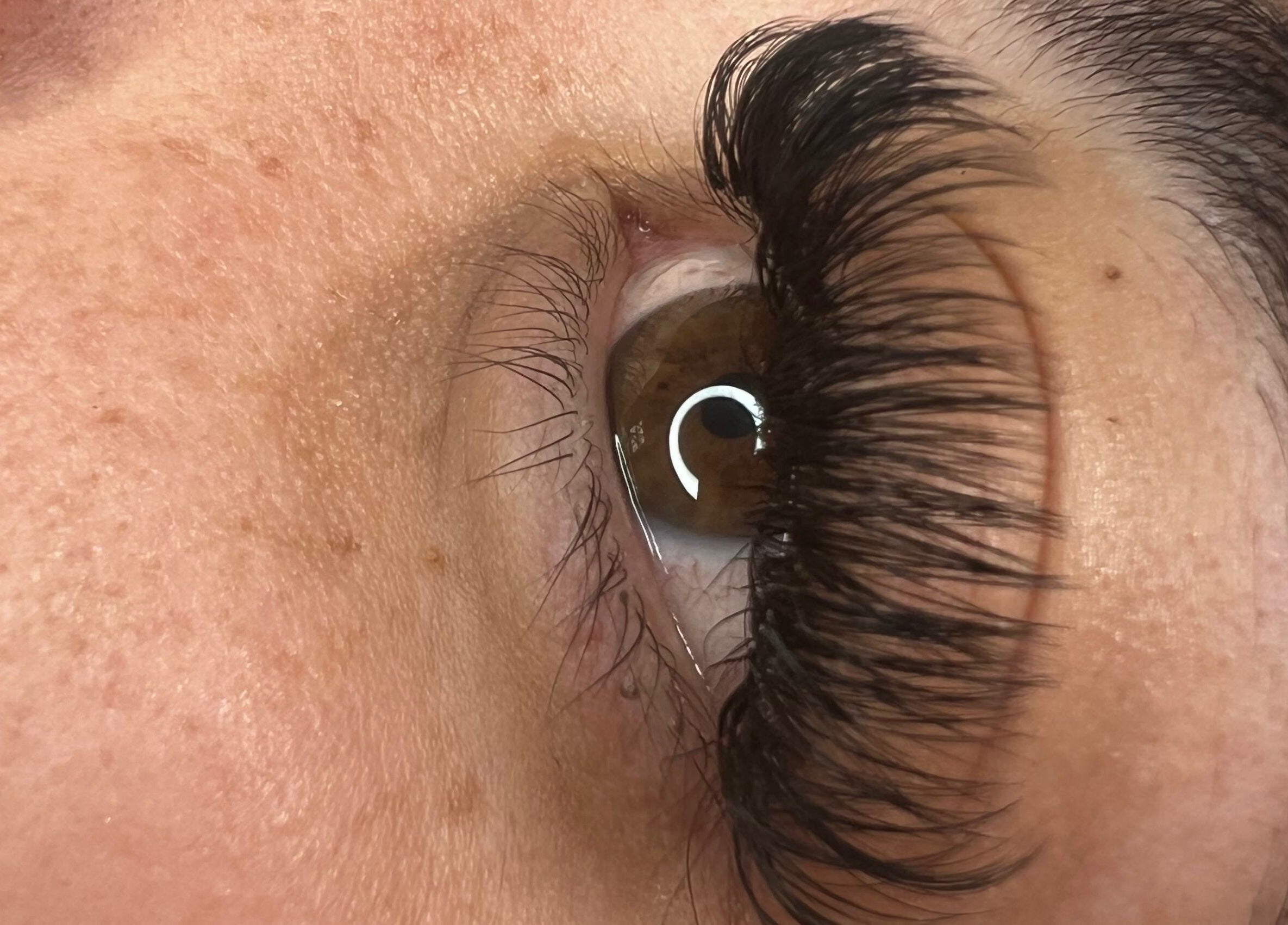 Close-up of elegant eyelash extensions at Blink'n Beauti, Cape Town, Western Cape, ZA.