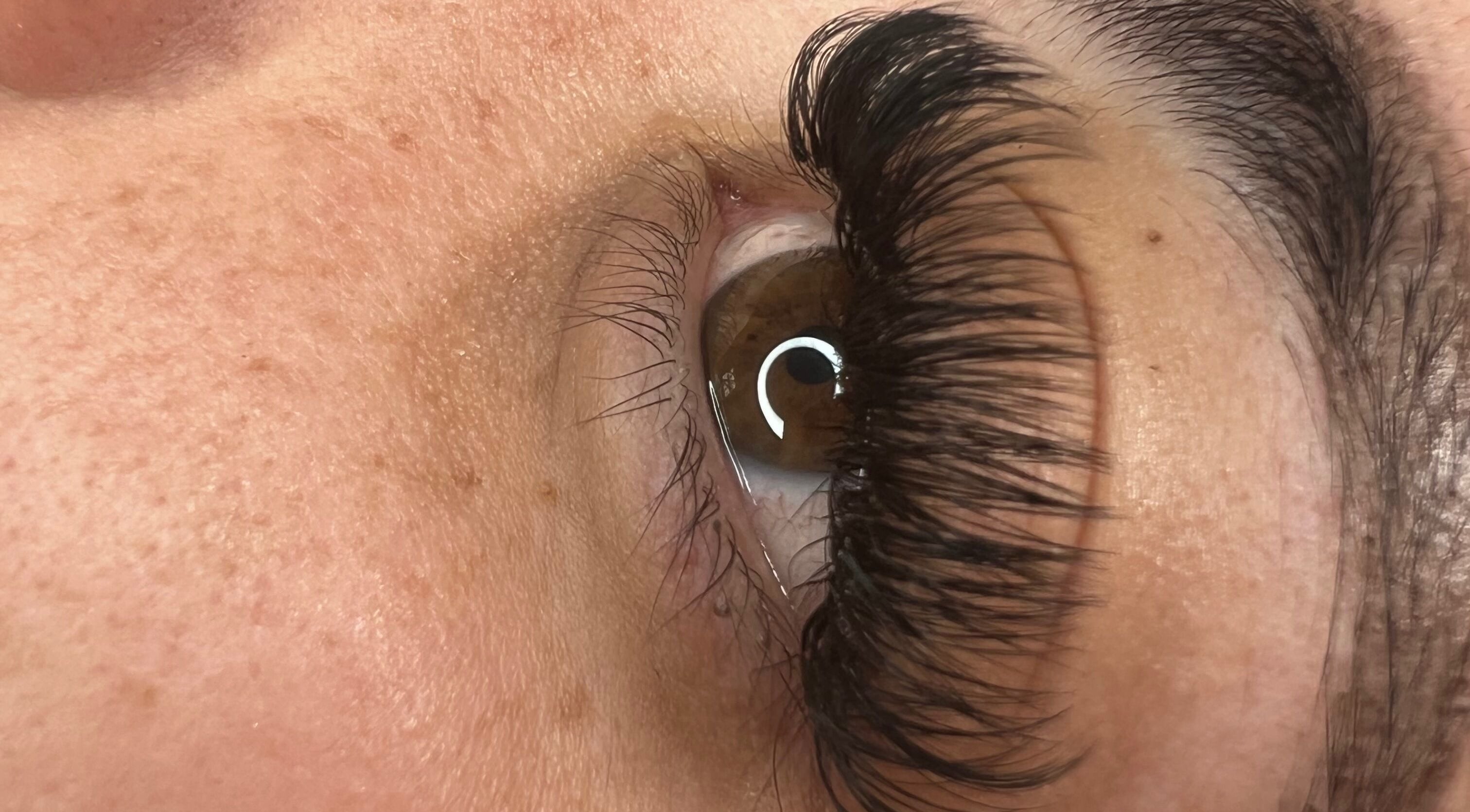 Close-up of elegant eyelash extensions at Blink'n Beauti, Cape Town, Western Cape, ZA.