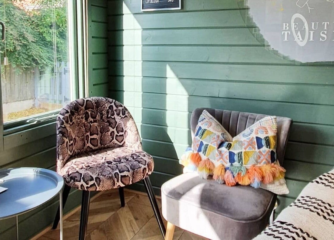 Inviting seating area at Beauty by Taisiya, Burton Upon Trent, England, GB.