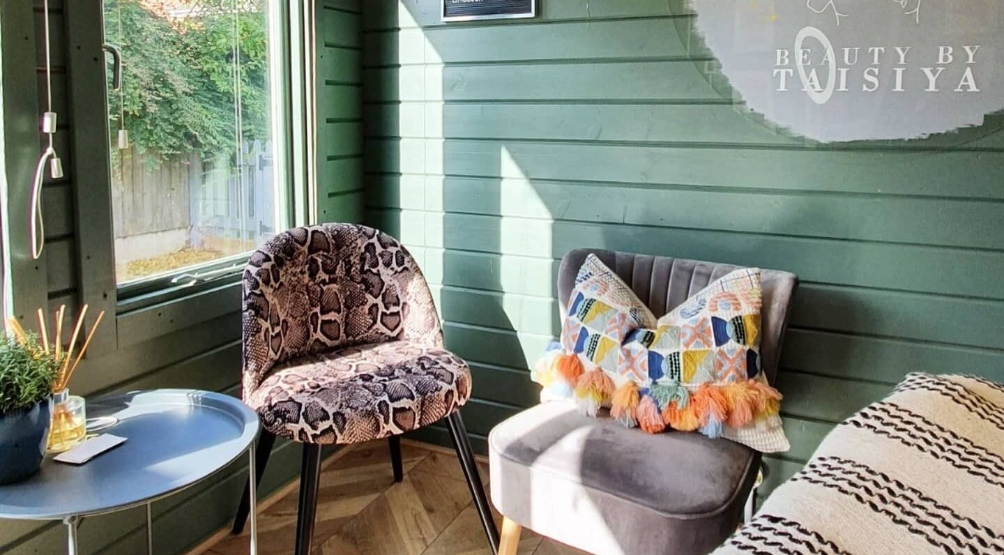 Inviting seating area at Beauty by Taisiya, Burton Upon Trent, England, GB.