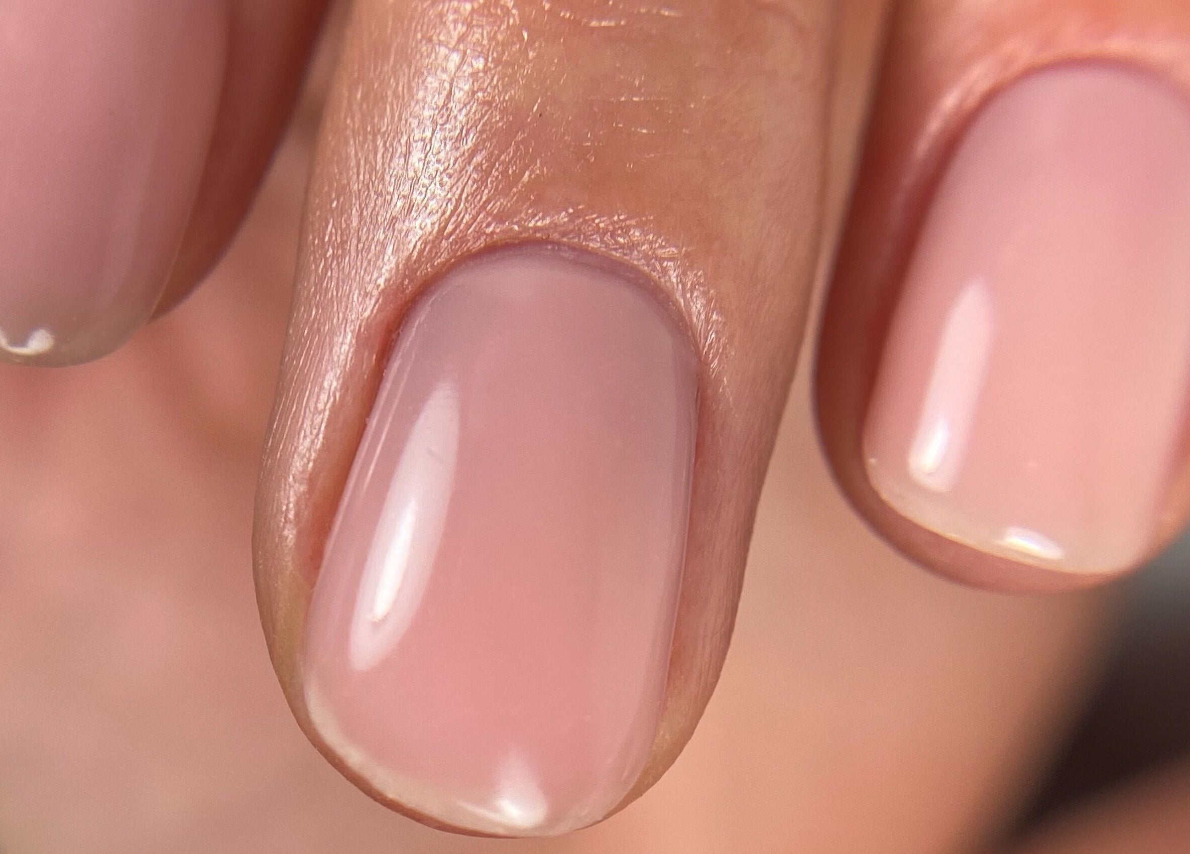 Close-up of perfectly manicured nails at The Nail Assembly, Melbourne, Victoria, AU.