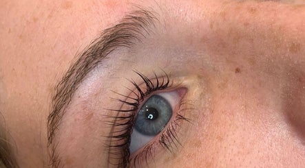 Close-up of beautifully lifted eyelashes at Spring Spa Skin & Beauty, Burleigh Waters, Queensland, AU.