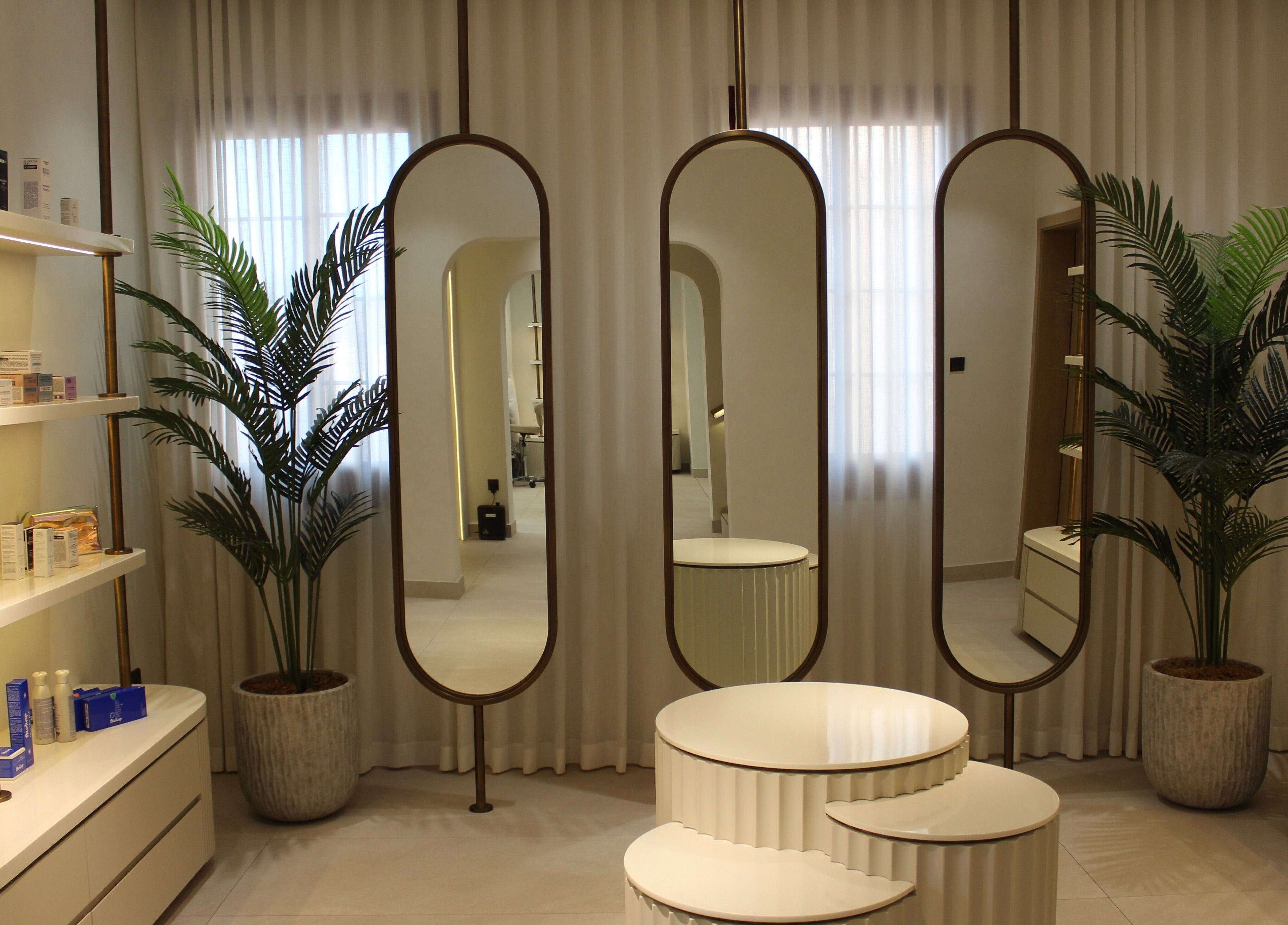 Luxurious interior of By Mikas Beauty Salon - Sole Proprietorship L.L.C., Abu Dhabi, Abu Dhabi, AE, with chic decor.