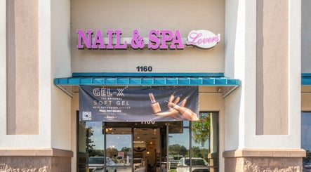 Front exterior of Lover's Nails Spa Kissimmee, showcasing the inviting entrance in Kissimmee, Florida, US.