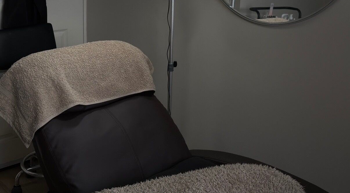 Relaxing treatment chair at Ashton Artistry, Brandon, England, GB, ready for a revitalizing session.