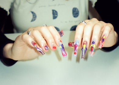 Colorful nail art at Studio412, Kingston, Australian Capital Territory, AU.