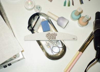 Manicure tools and nail polish at Studio412, Kingston, Australian Capital Territory, AU. A touch of elegance.
