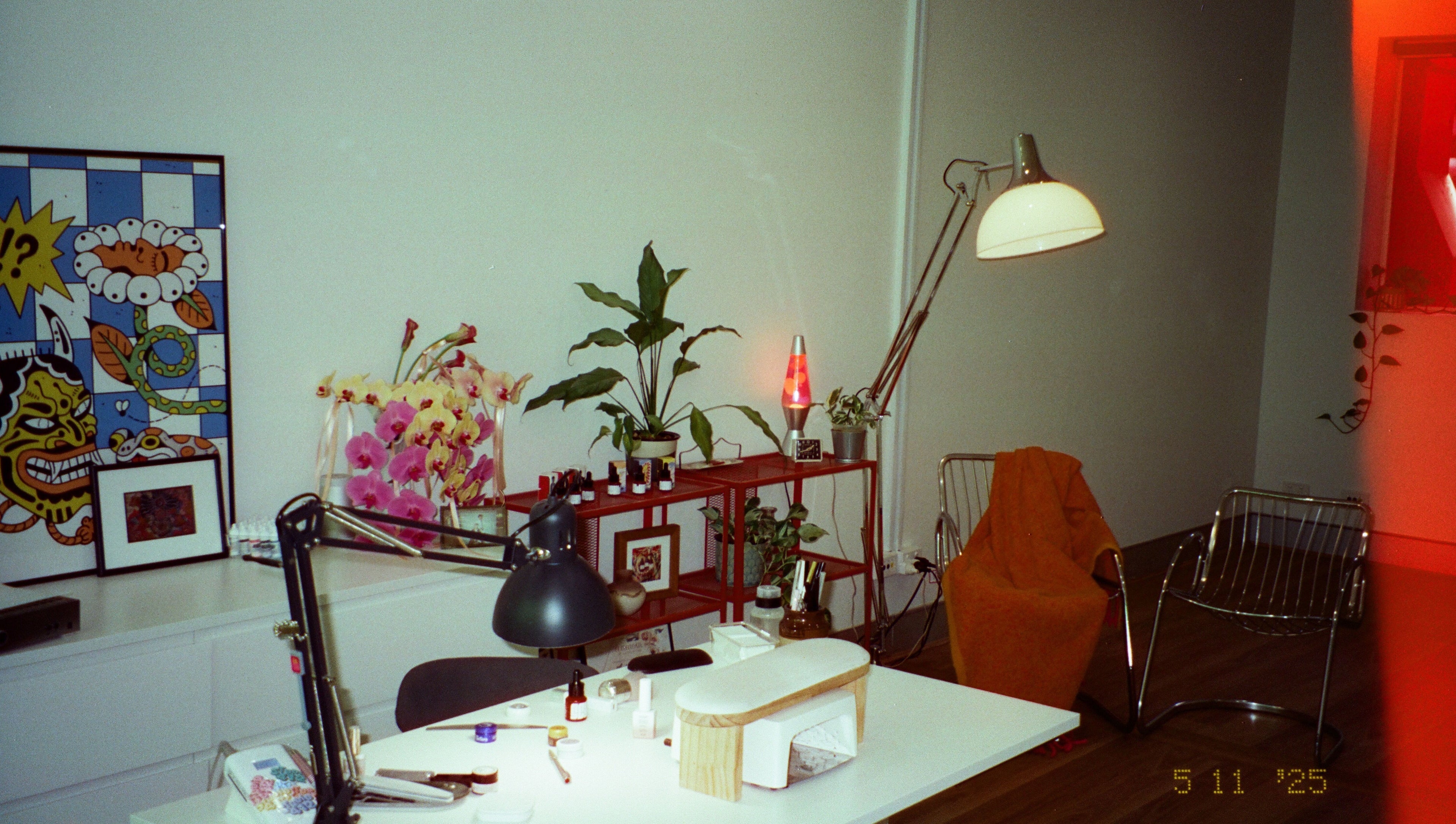 Stylish studio workspace at Studio412, Kingston, Australian Capital Territory, AU with vibrant decor and cozy seating.