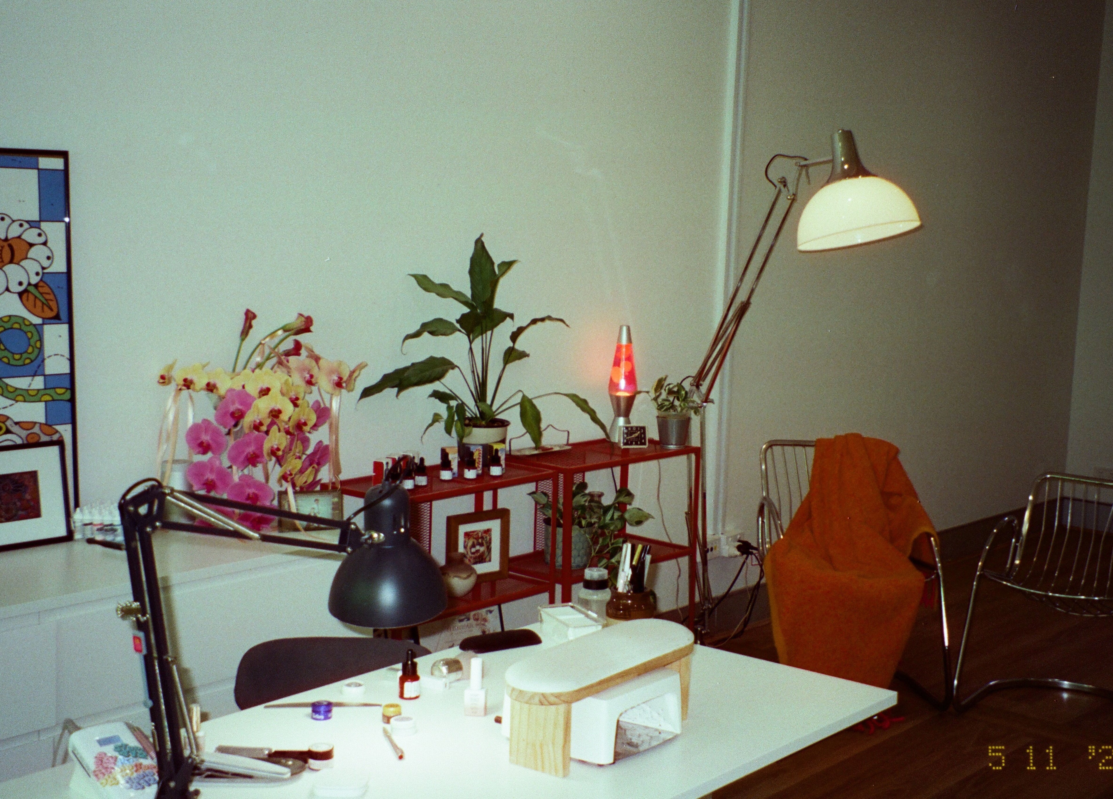 Stylish studio workspace at Studio412, Kingston, Australian Capital Territory, AU with vibrant decor and cozy seating.