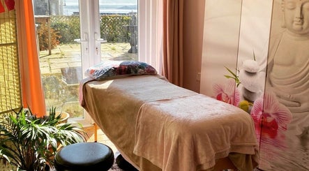Relaxing therapy room at ReflexiveSole Holistic Therapies in Weston-super-mare, England, GB.