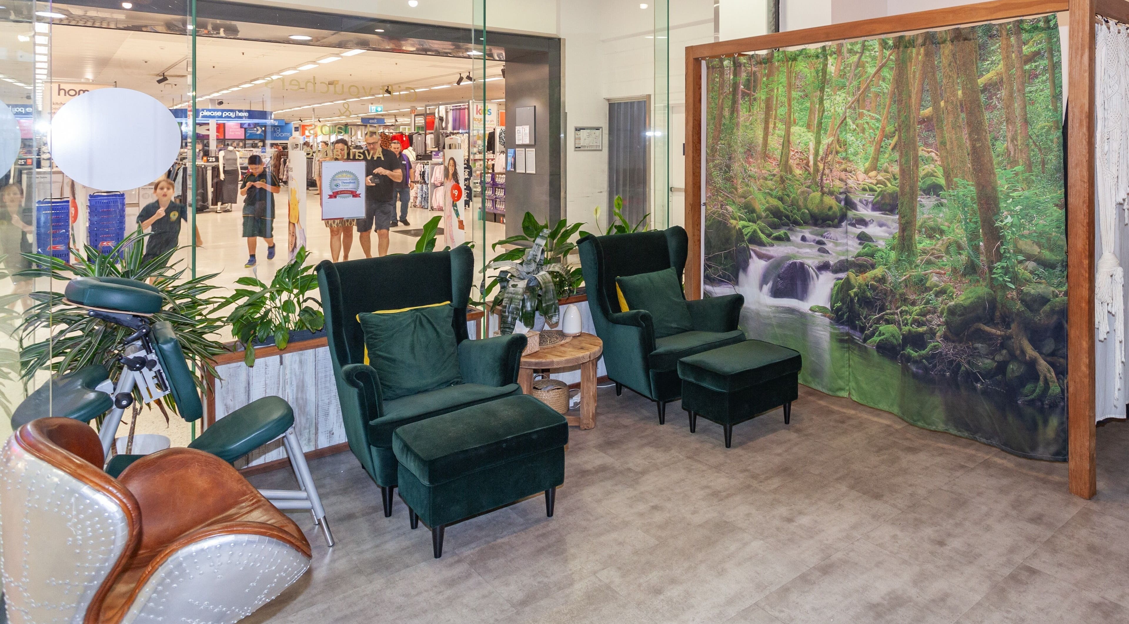 Relaxing seating area at Mandala Muscle Therapy and Massage, Tweed Heads South, New South Wales, AU.