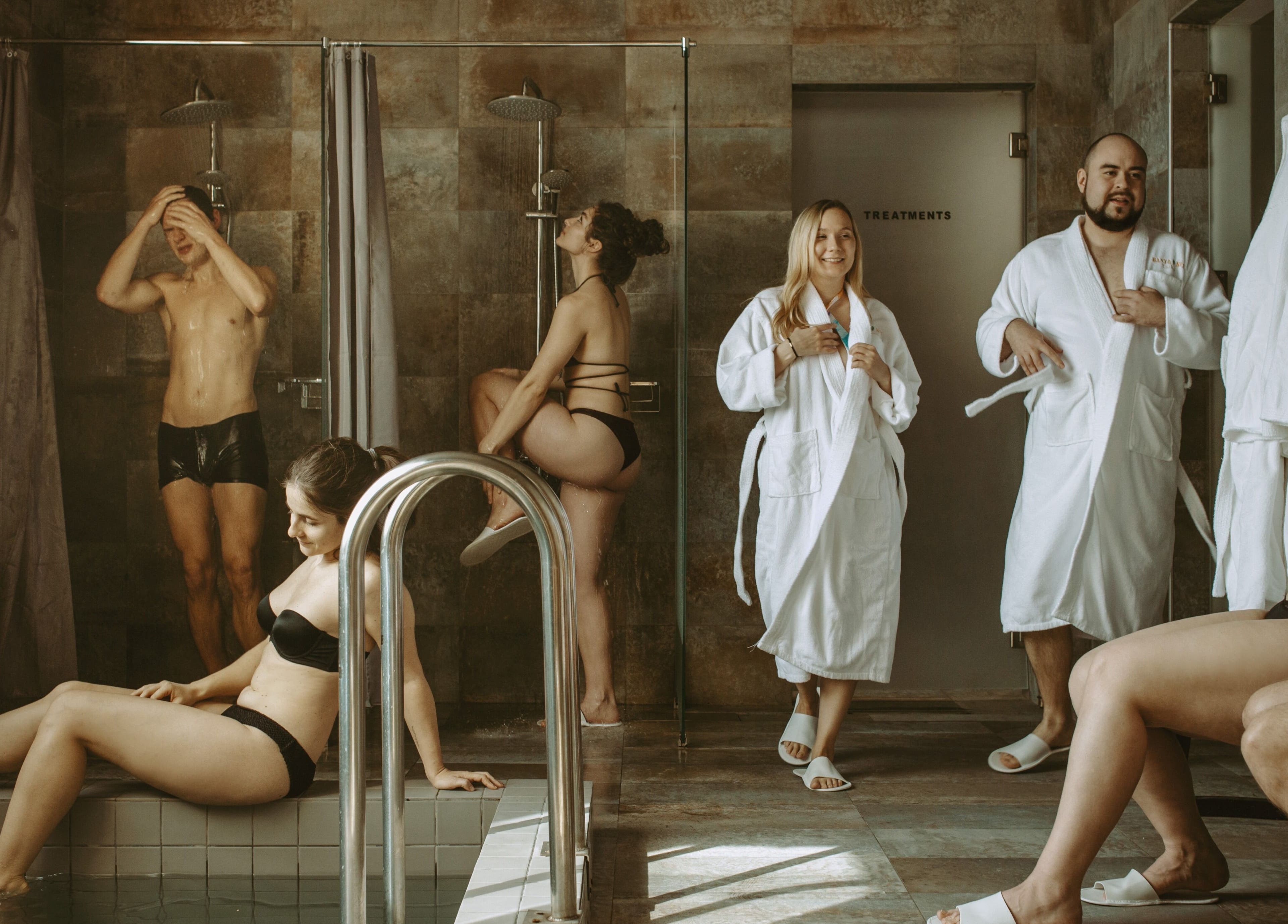 Guests enjoying the spa facilities at Banya No.1 - Tbilisi (Public Mixed), Kiketi, Kvemo Kartli, GE.