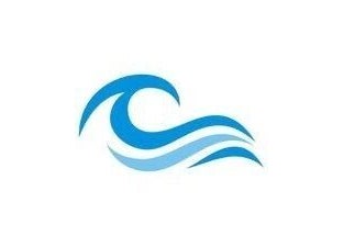 Blue wave logo of Coastal Relaxation in Tulsa, Oklahoma, US, symbolizing calm and tranquility.