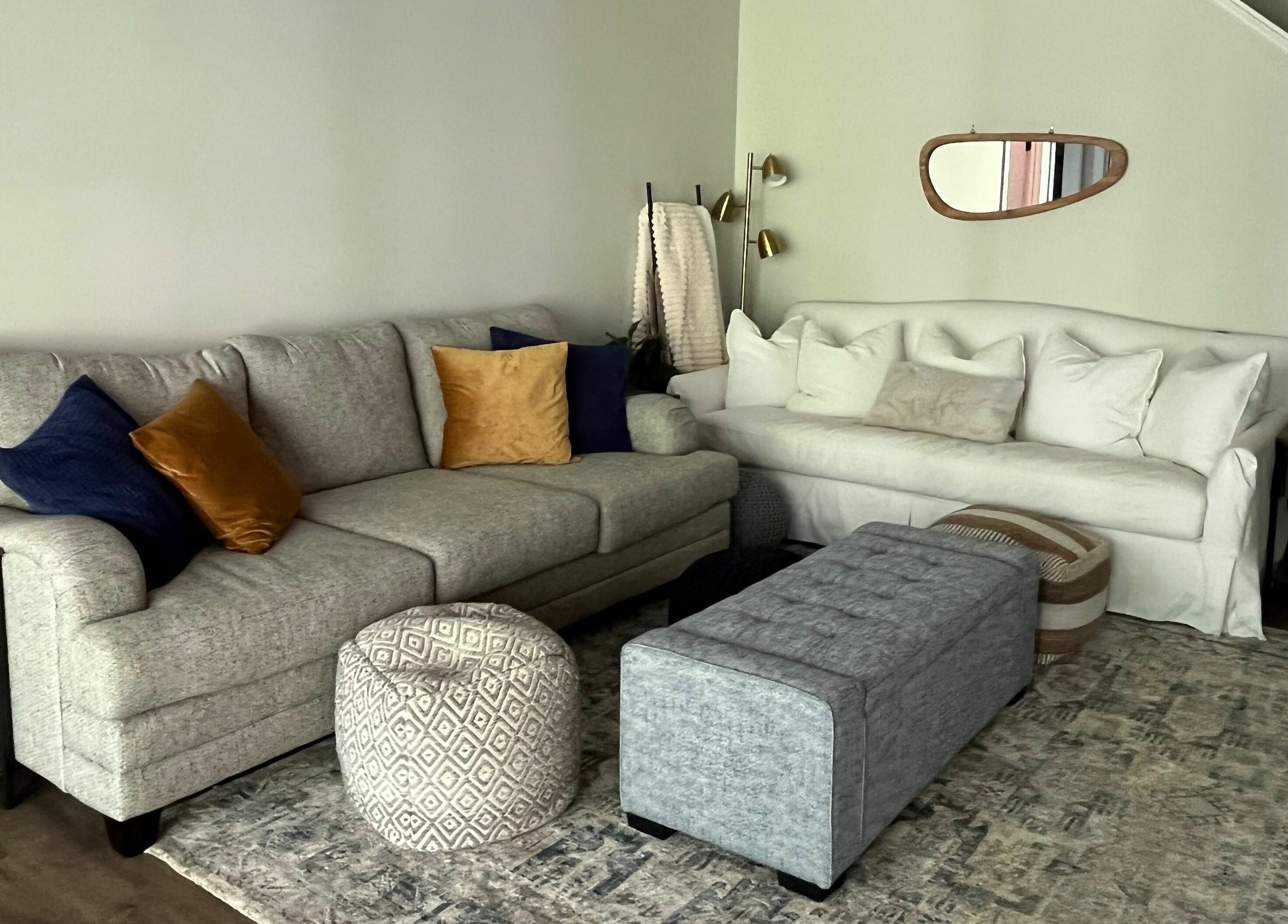 Inviting and cozy seating area at Eternal Wellness, Inman, United States, US with plush couches and stylish decor.