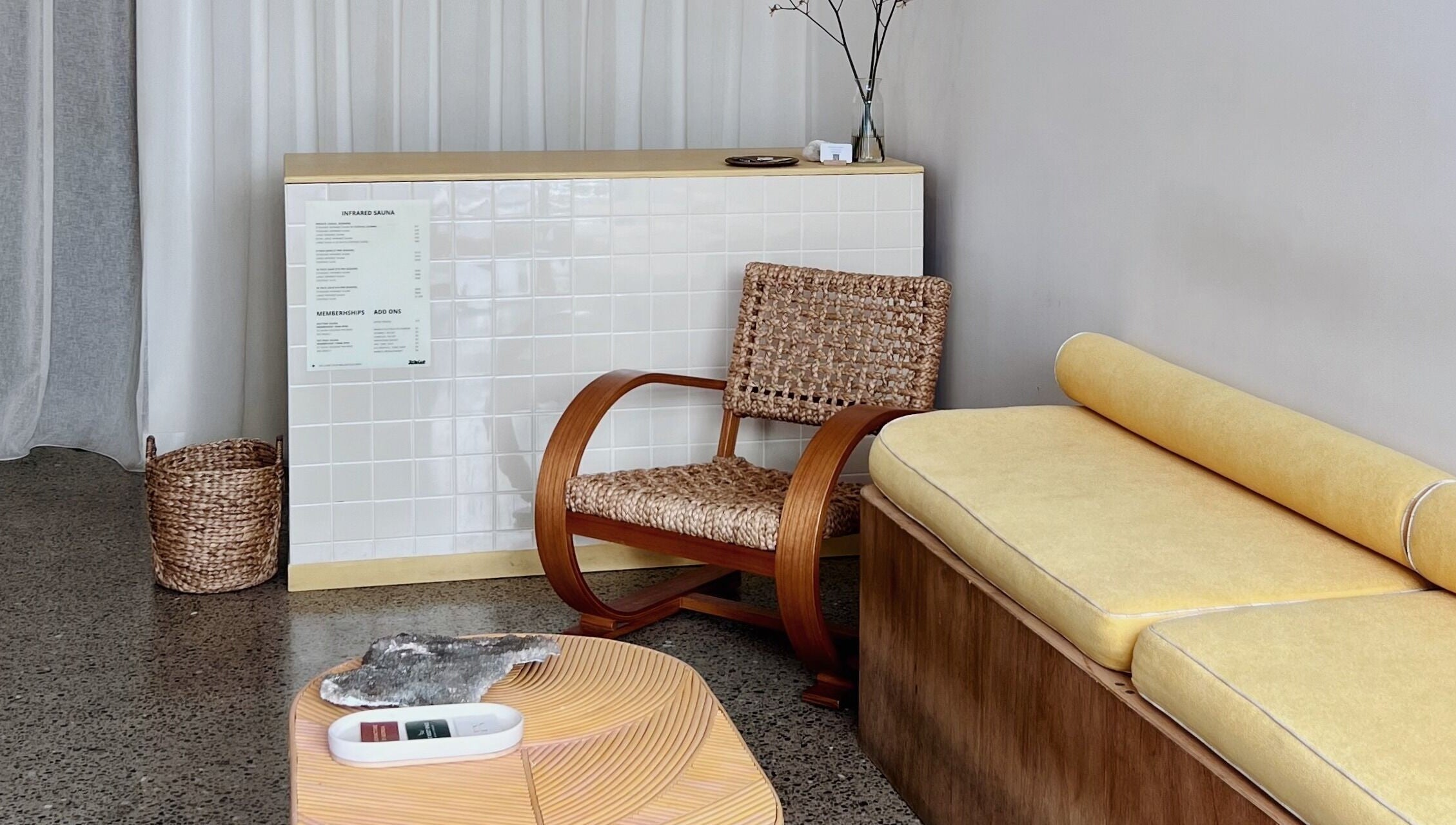 Relaxing lounge area at Nimbus Co Manly in Manly, New South Wales, AU with modern decor and seating.