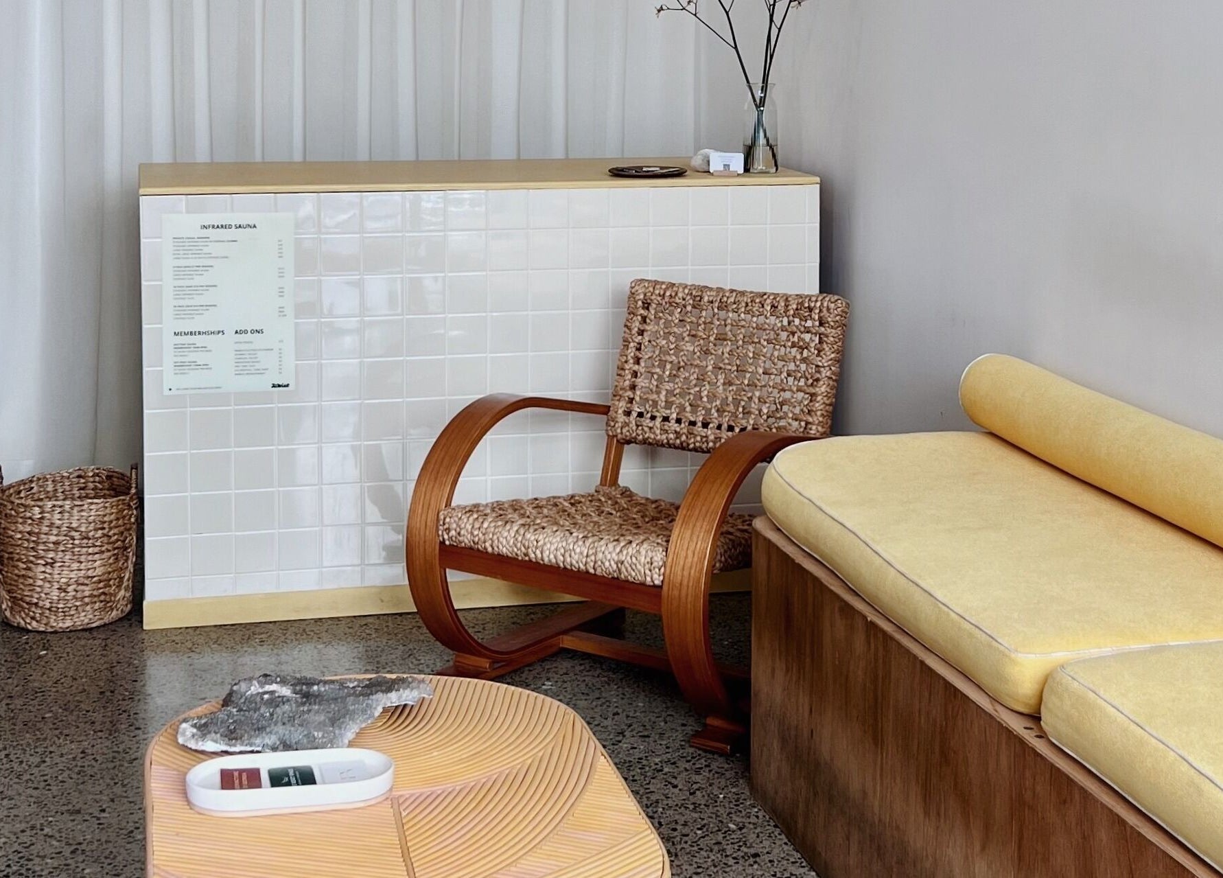 Relaxing lounge area at Nimbus Co Manly in Manly, New South Wales, AU with modern decor and seating.