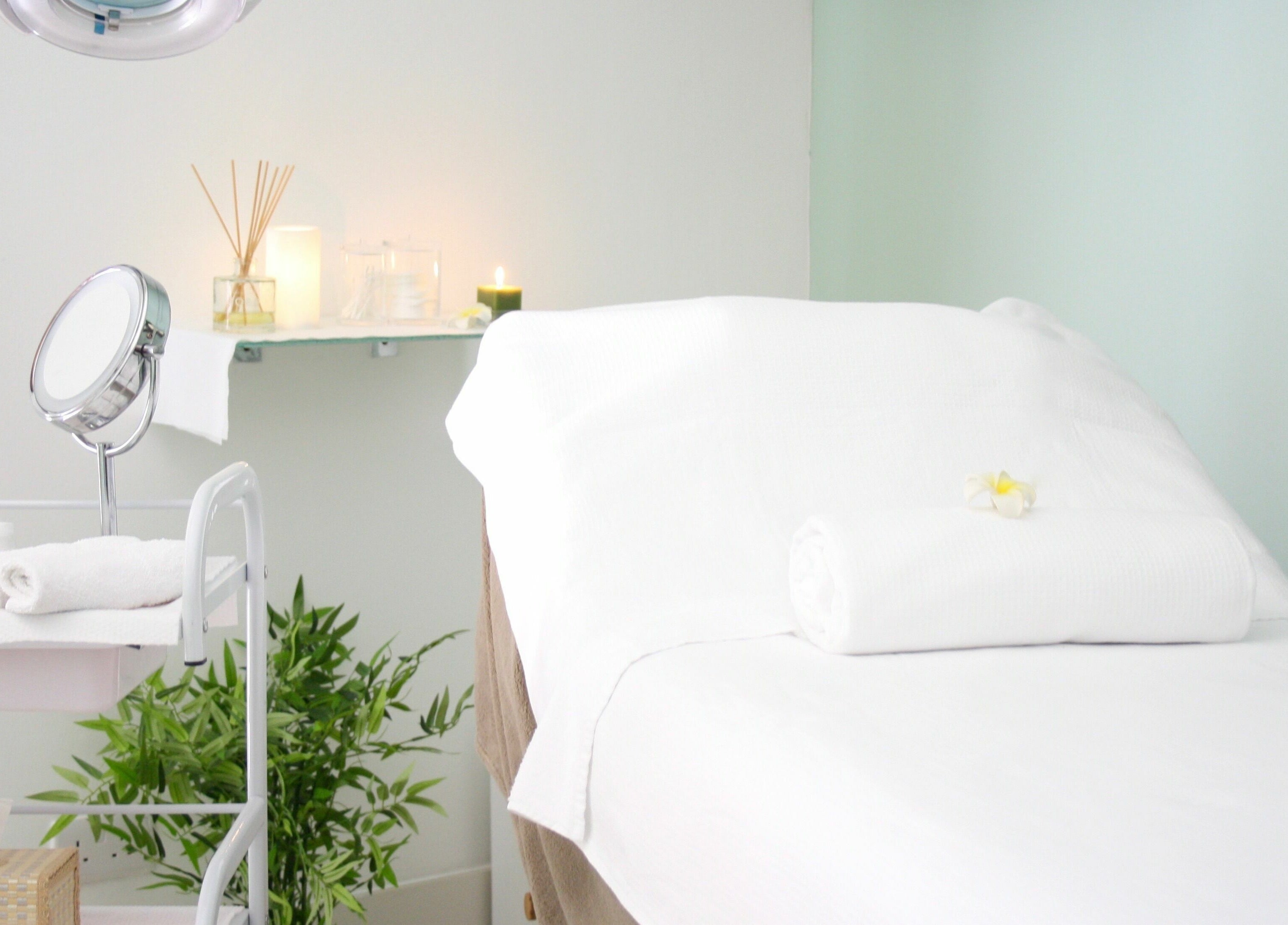 Relaxing treatment room at Beauty Addict in Abuja, Federal Capital Territory, NG with fresh linens and calming decor.