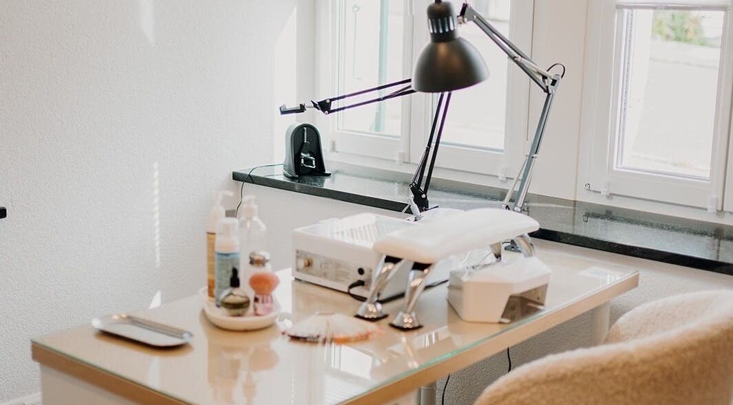 Nail care station at The Pamper Room, Bern, offering beauty services in Bern, Switzerland, CH.
