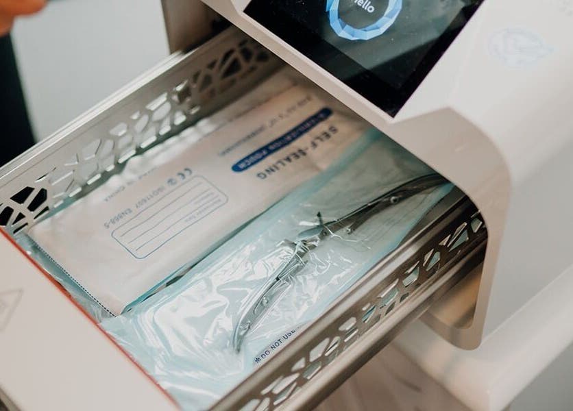 Sterilization tools at The Pamper Room, Bern, ensuring top hygiene in Bern, Switzerland, CH.