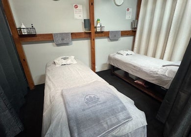 Relaxing twin massage beds at Wonderful Massage & Beauty Studio, Launceston, TAS, AU.