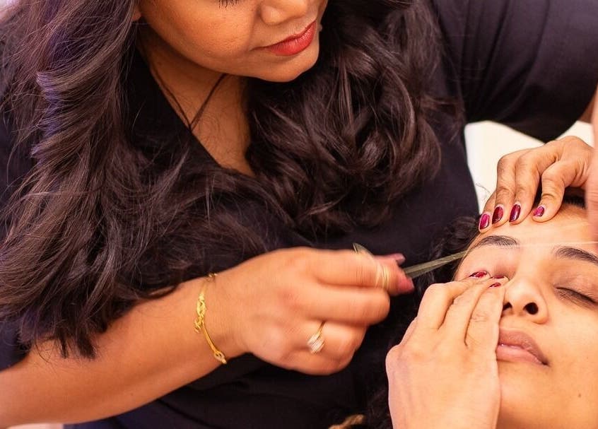 Eyebrow threading at WalkIn Pamper Beauty & Brow Bar, Wagga Wagga, New South Wales, AU.