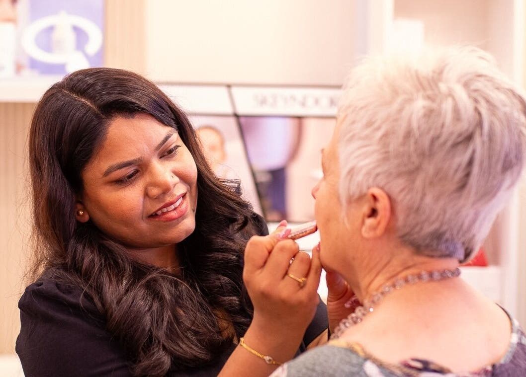 Expert makeup session at WalkIn Pamper Beauty & Brow Bar, Wagga Wagga, New South Wales, AU.