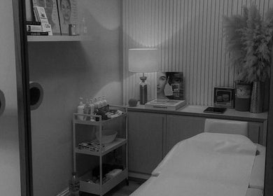 Elegant treatment room at Studio No 10, House of Aesthetics, Stourbridge, England, GB, with a cozy ambiance.