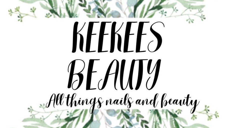 KeeKeesBeauty logo with botanical design, Swindon, England, GB.