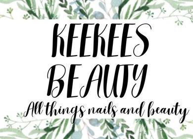 KeeKeesBeauty logo with botanical design, Swindon, England, GB.