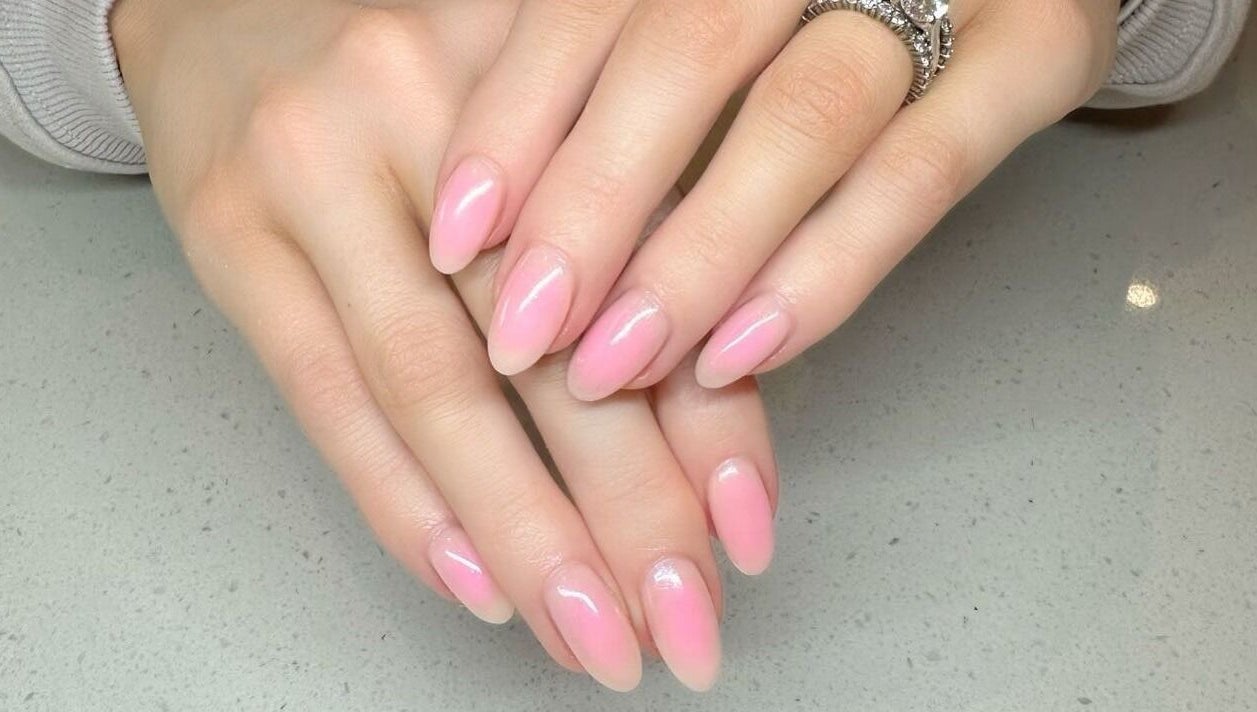 Elegant pink manicure showcased at Code Rose - Avondale Heights in Avondale Heights, VIC, AU.