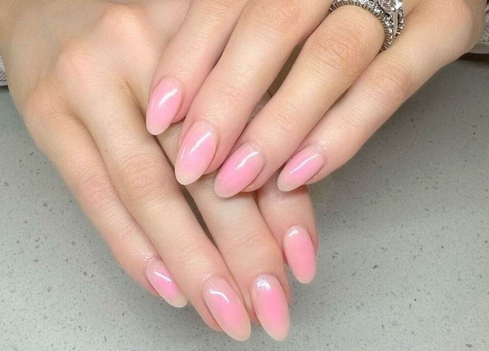 Elegant pink manicure showcased at Code Rose - Avondale Heights in Avondale Heights, VIC, AU.