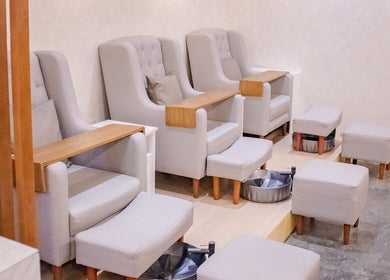 Cozy pedicure chairs at Glamore Beauty Lounge Lapaz Branch, Iloilo City, Western Visayas, PH.