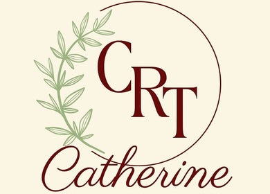 Elegant CRT logo design for Catherine Rebalance Therapies, Sheffield, England, GB.