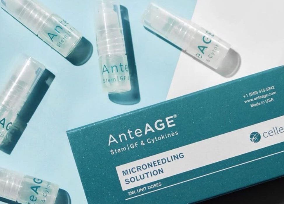 AnteAGE microneedling solution at Glowing Radiance Medi-Spa, Markham, Ontario, CA, enhancing treatment outcomes.