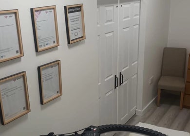 Certificates on display at Wake Up With Brows UK, London, GB, showcasing expertise and professionalism.