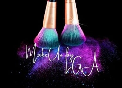 Vibrant makeup brushes with colorful powders at MakeupbyLGA, Portmore, St. Catherine Parish, JM.