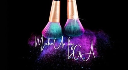 Vibrant makeup brushes with colorful powders at MakeupbyLGA, Portmore, St. Catherine Parish, JM.